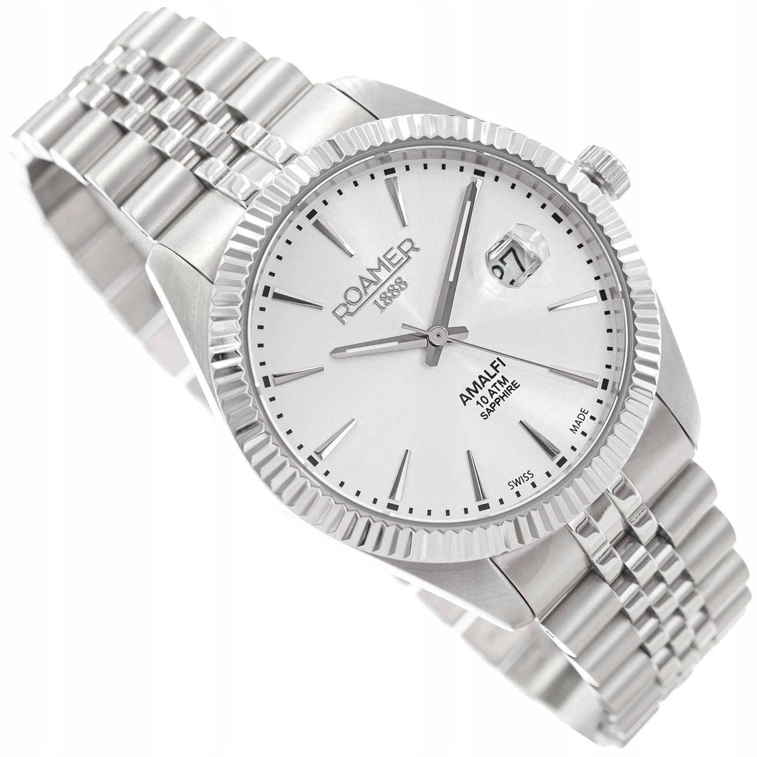 Pánské Hodinky Roamer 852833 41 11 20 Stříbrné 100 M