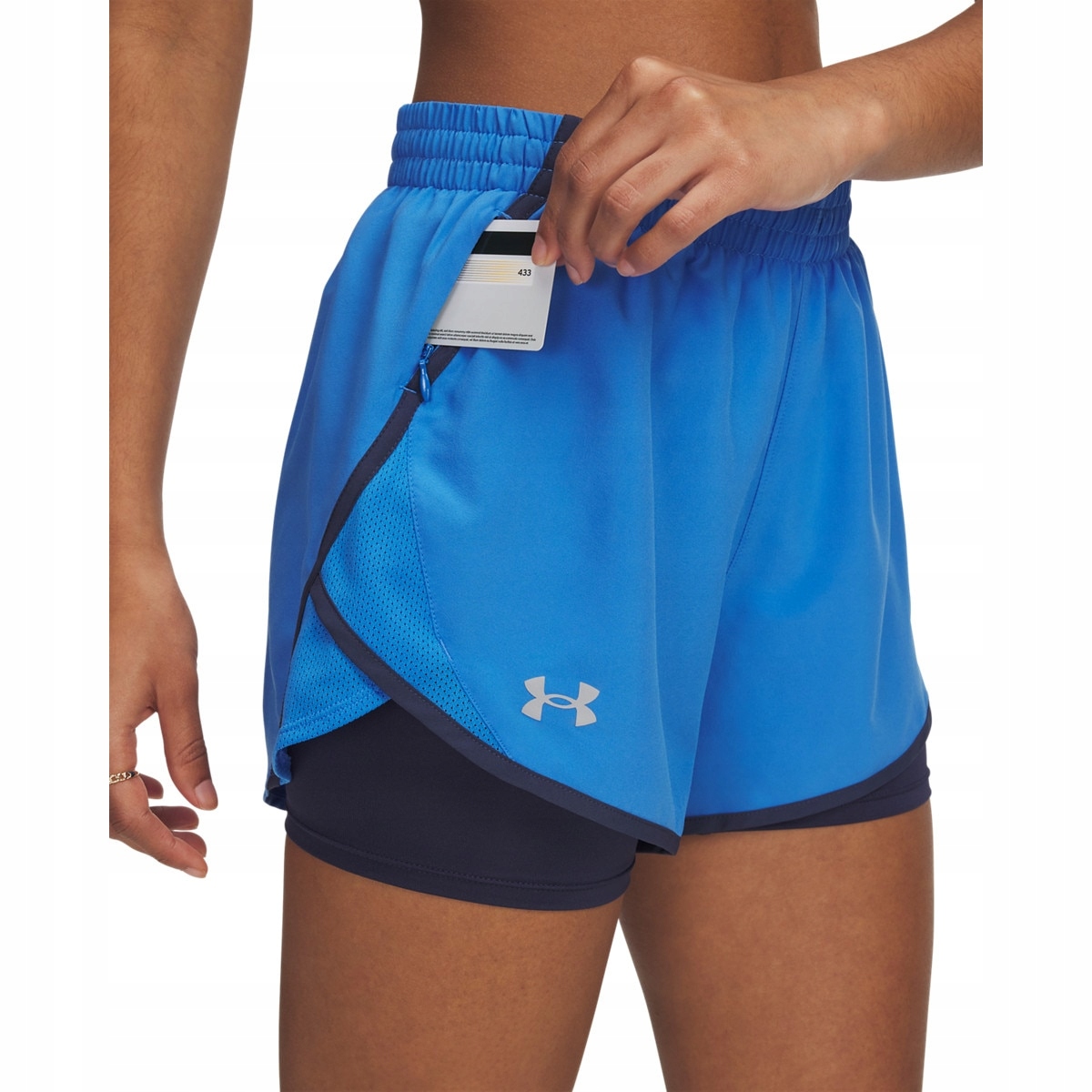 Under Armour Dámské kraťasy Under Armour Ua Fly By 2-in-1 Shorts-BLU