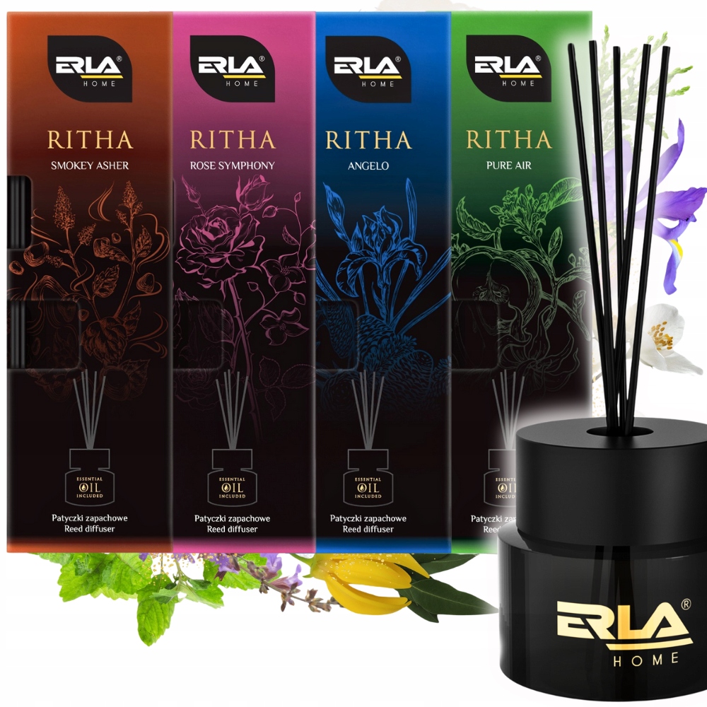 Levně Erla Ritha Vonné Tyčinky difuzér Osvěžovač Vzduchu Dům MIX Dárek