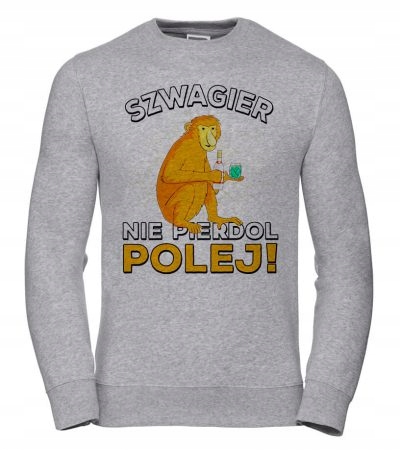 Pánská Mikina Švagr Polej Nositel 2XL Šedá Pro něj Chlapa Manžela Chlapa