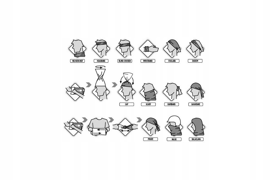 CHUSTA ODBLASK REFLECTIVE US BUFF R-SOLID FUCHSIA Rodzaj chusta