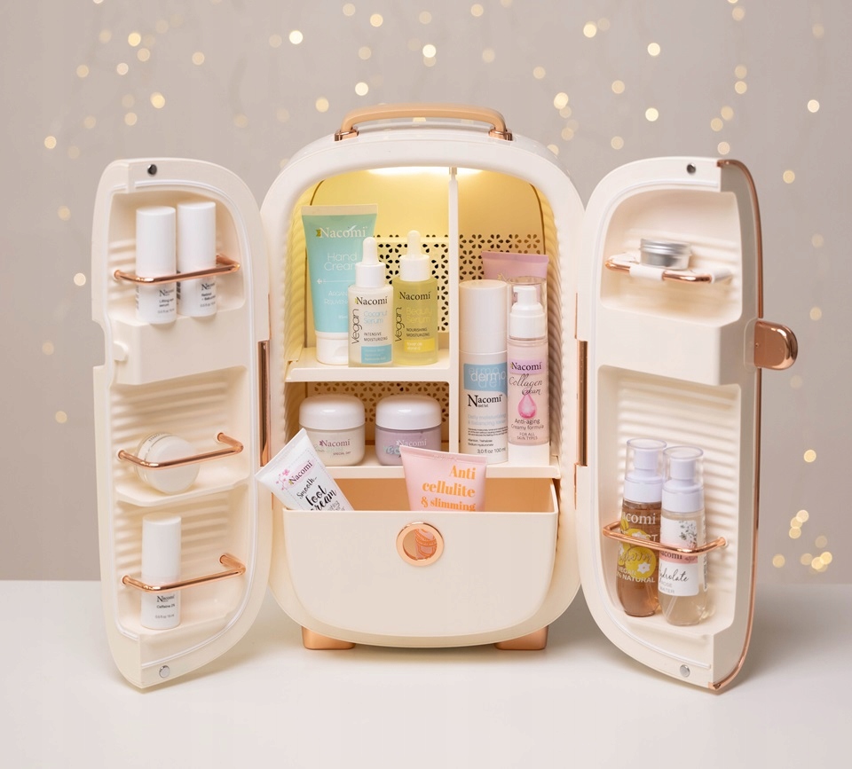 Nacomi Lodówka kosmetyczna Beżowa 12 L