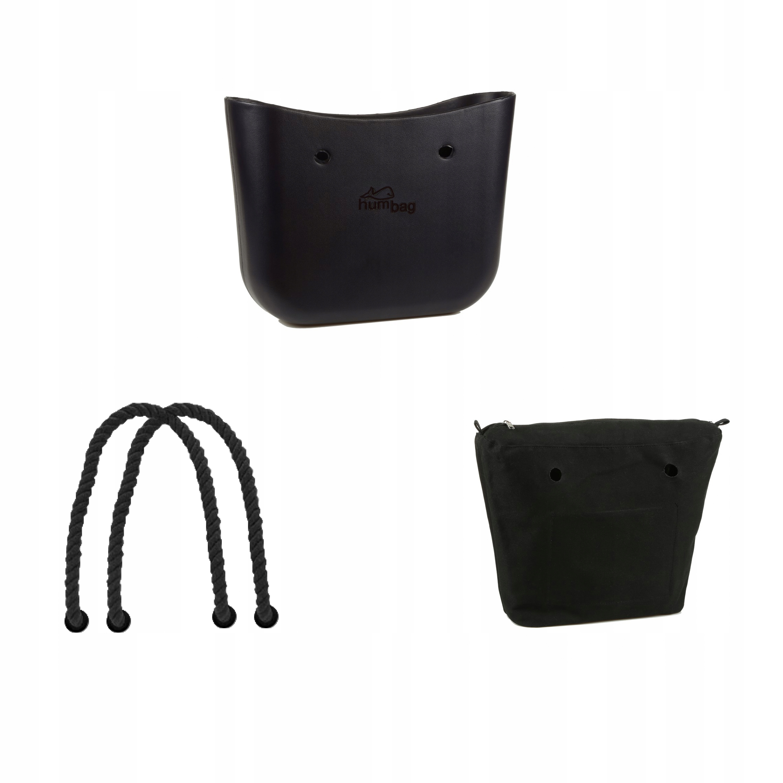 

Torebka Humbag Black Organizer Sznury Shopperka