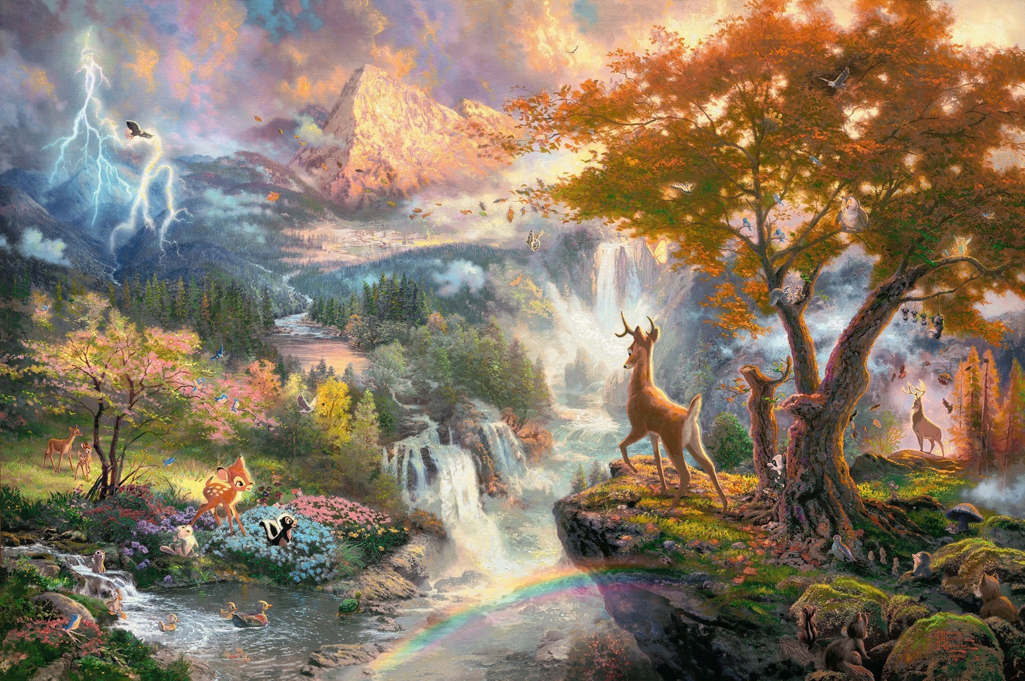 Schmidt PQ Puzzle 1000 THOMAS KINKADE Bambi Disney EAN (GTIN) 4001504594862