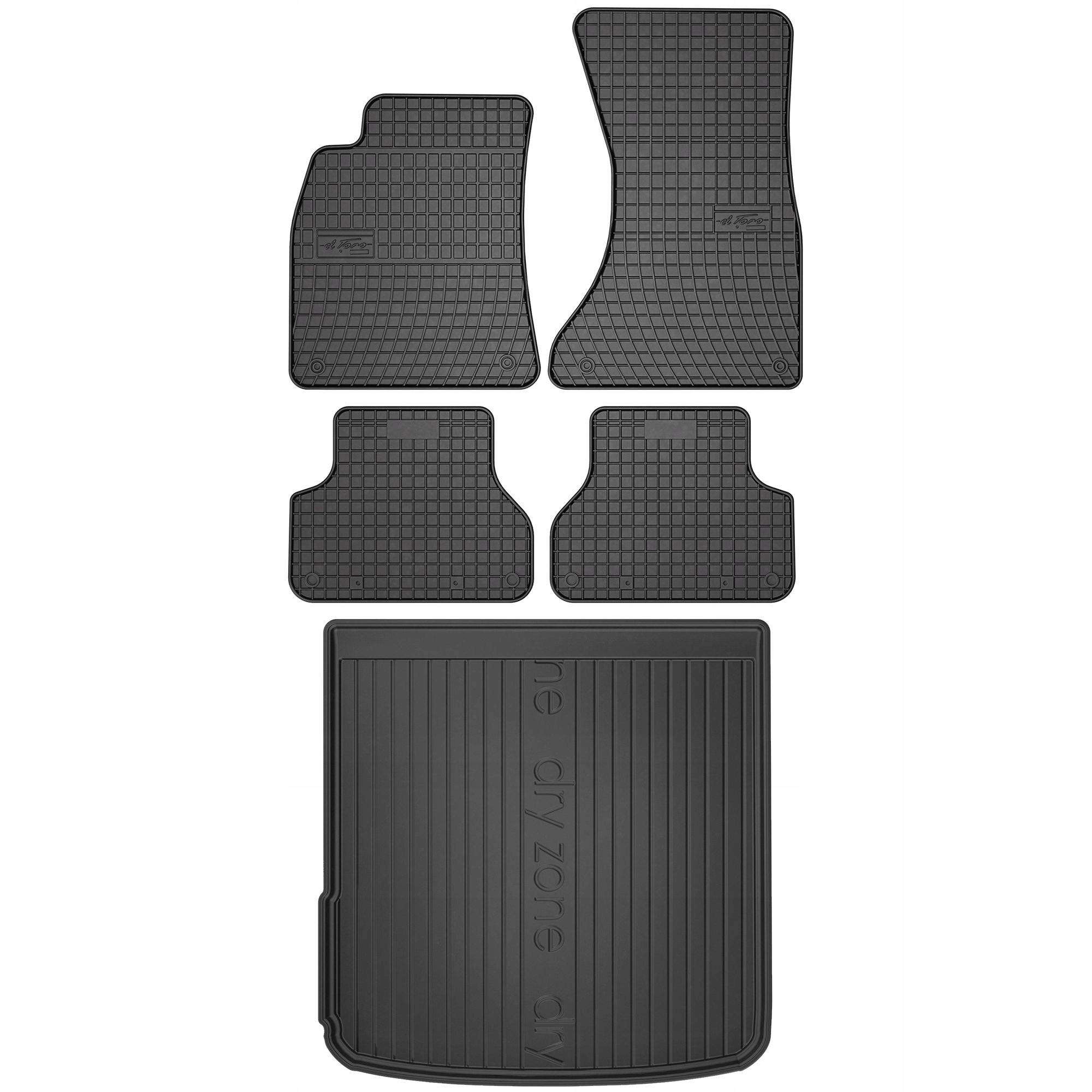 Gumové rohože a rohože pre Audi A4 B9 2015-2023