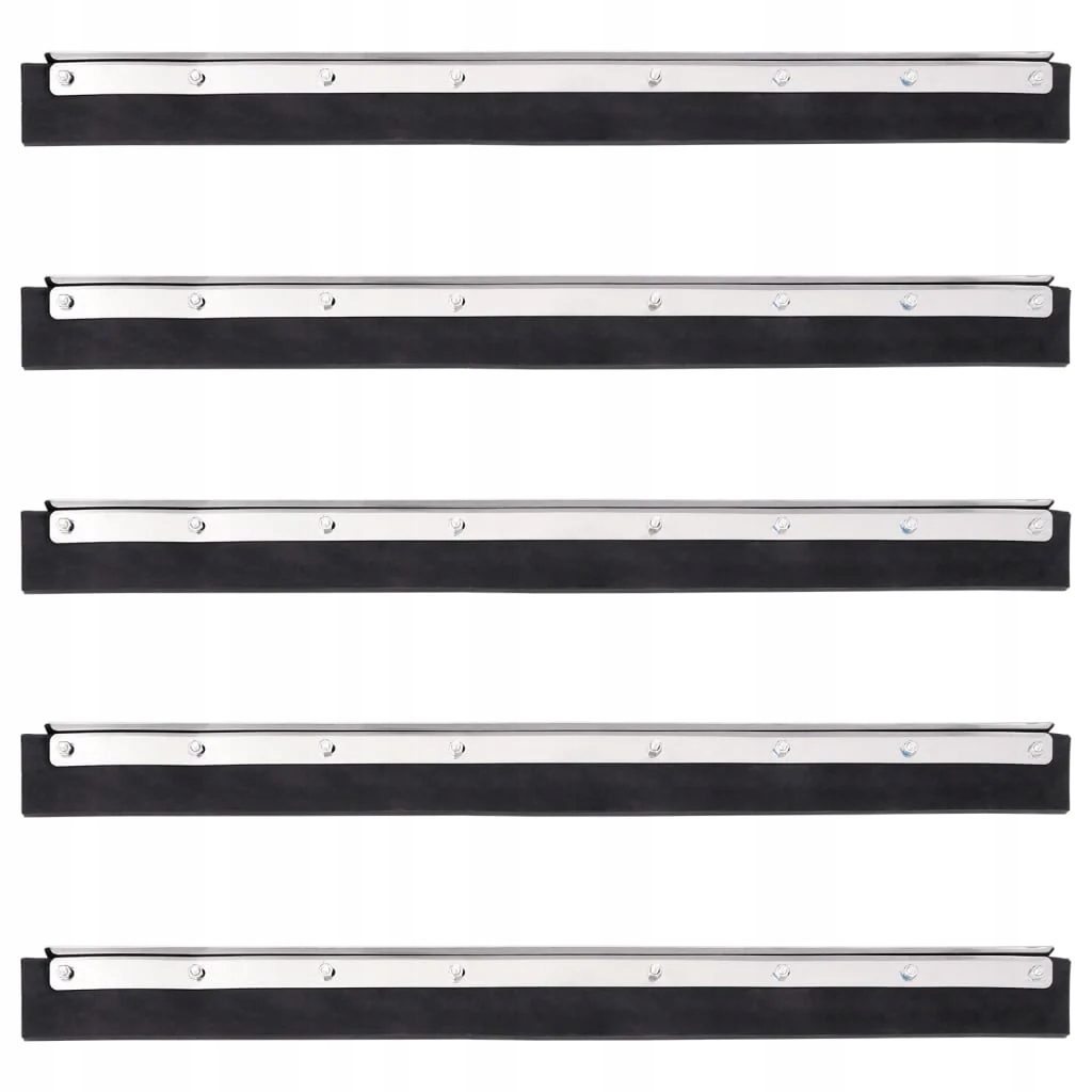 Fionshop 262775695 Stěrky na podlahu hlavy 5 ks 60,5 x 2 x 5 cm ocel a gu