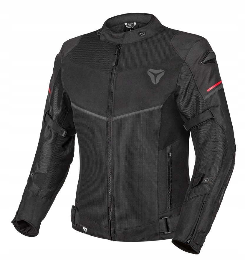 Seca Stream Evo Black textilná pánska motocyklová bunda 4XL