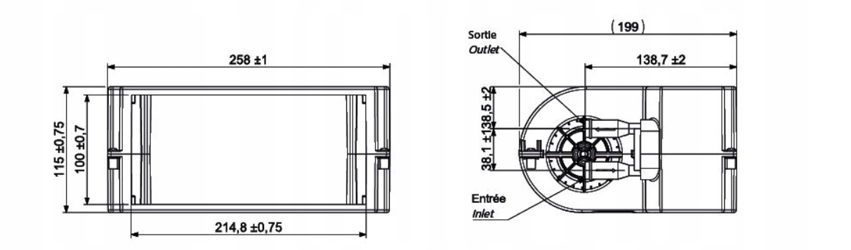 NAGRZEWNICA WODNA 4,3 KW 12 v lub 24 v Numer katalogowy części 01600002
