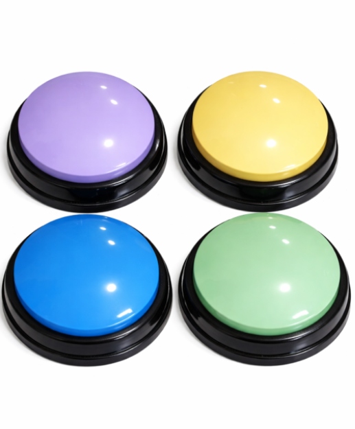 Mluvící tlačítka pro psa sada 4 ks nahrávání hlasu hračka