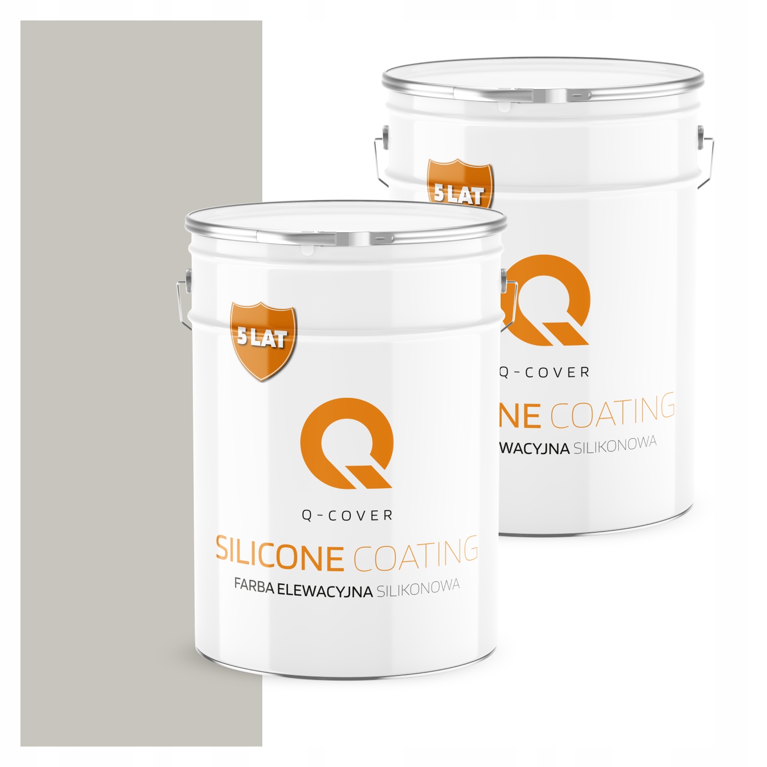 Fasádna fasádna farba 10L silikónová Uv farba šedá popolavá