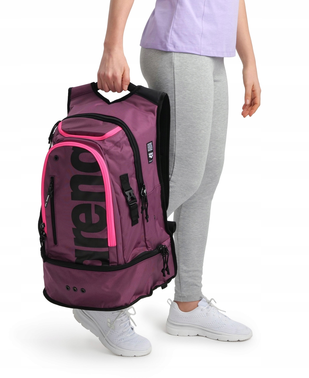 Plecak na basen Arena Fastpack 3.0 Plum Neon Pink 40 l Kod producenta 005295