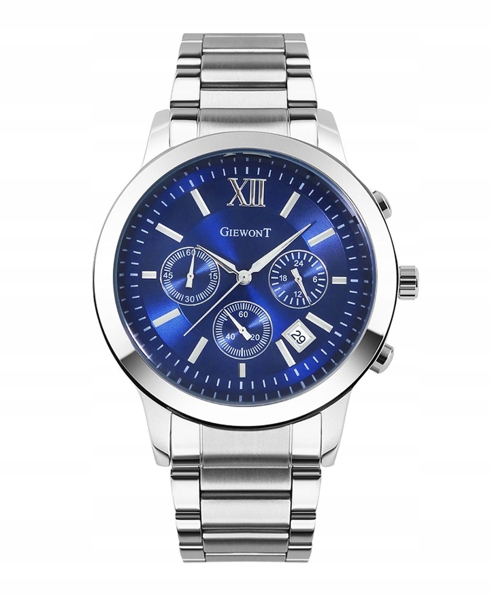 Pánské Hodinky Giewont Apex Chrono GW6480-2 Chronograf Silver/Blue