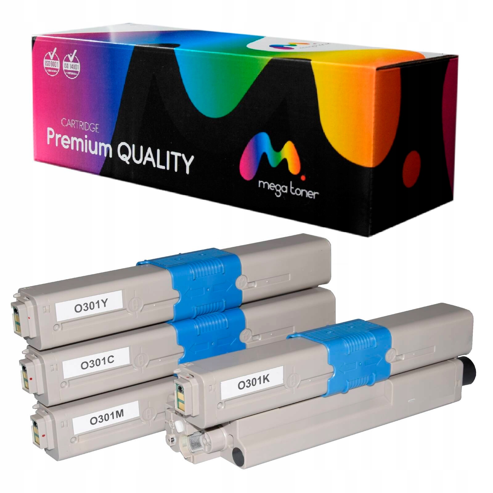 Kpl 4x Toner do Oki C301 C301DN C321DN MC332 MC342