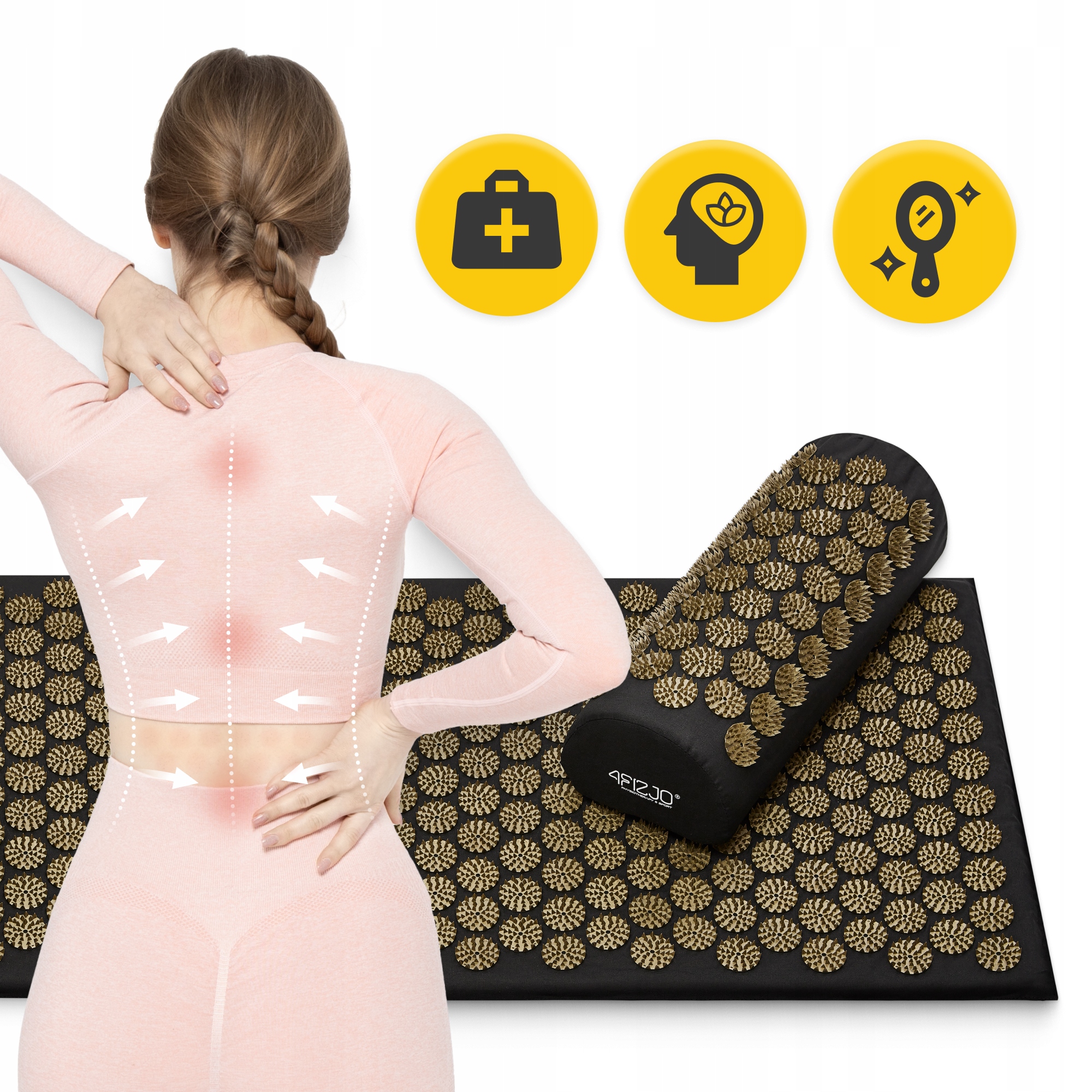 MATA DO AKUPRESURY + PODUSZKA NA BÓL KRĘGOSŁUPA Rodzaj inna