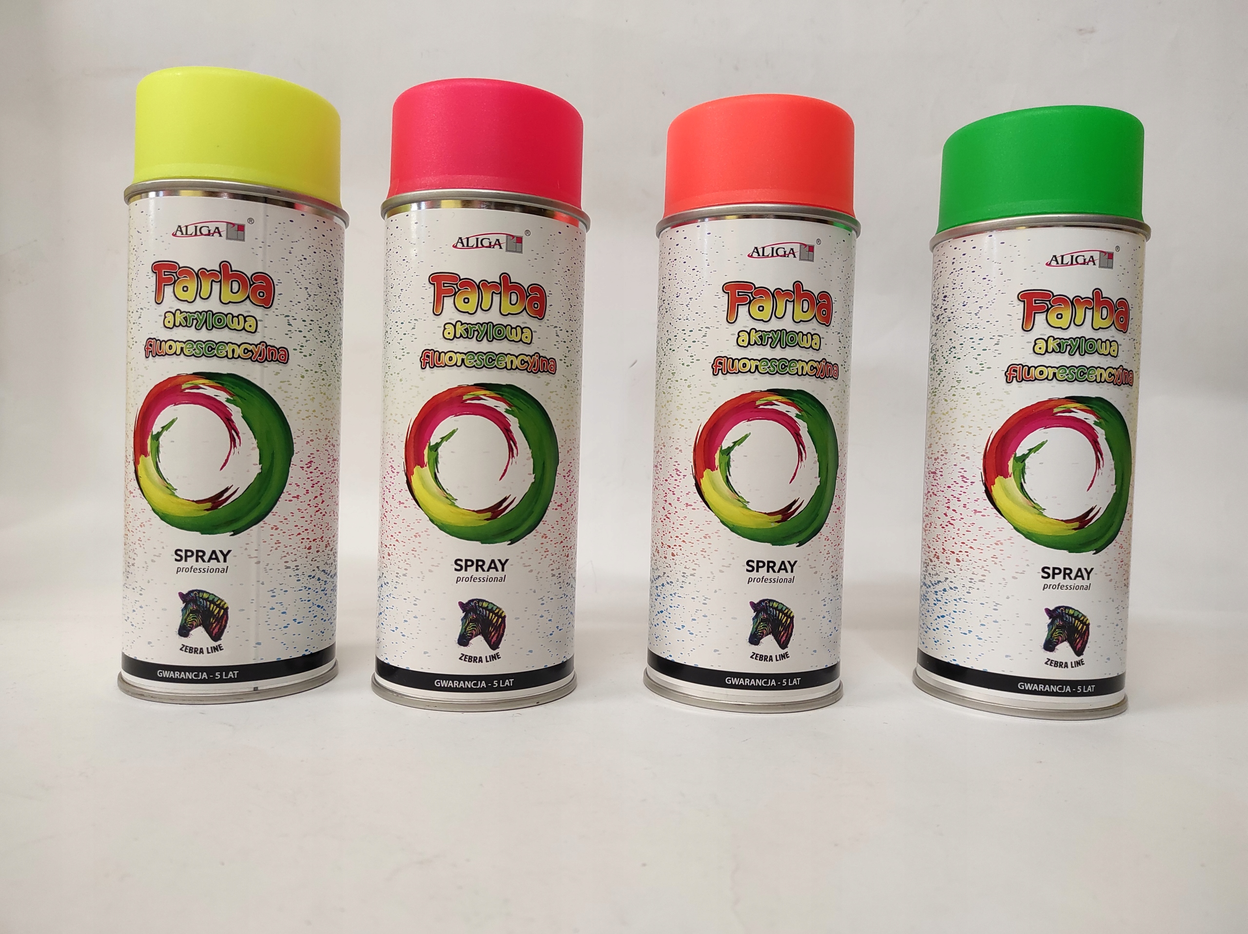 farba w sprayu  akrylowa fluorescencyjna mix kol. 400ml | FSF-0157-MIX — 2