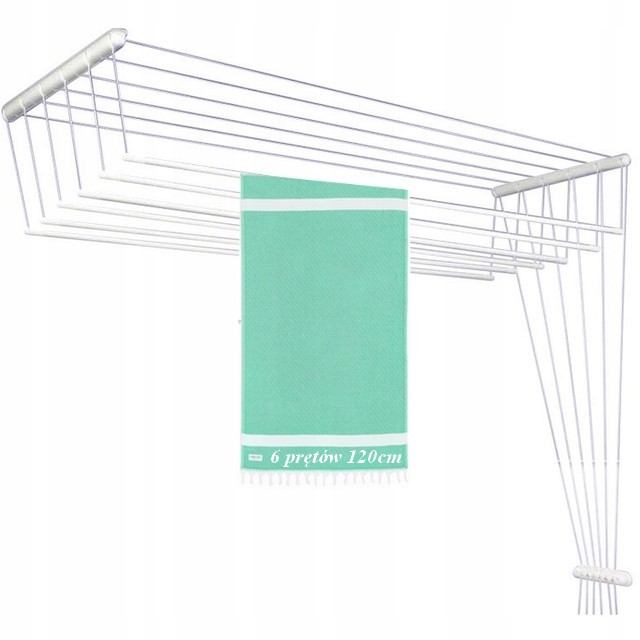 Levně Sušák Stropní Mars Do Koupelny 6-Tyčový délka 120cm