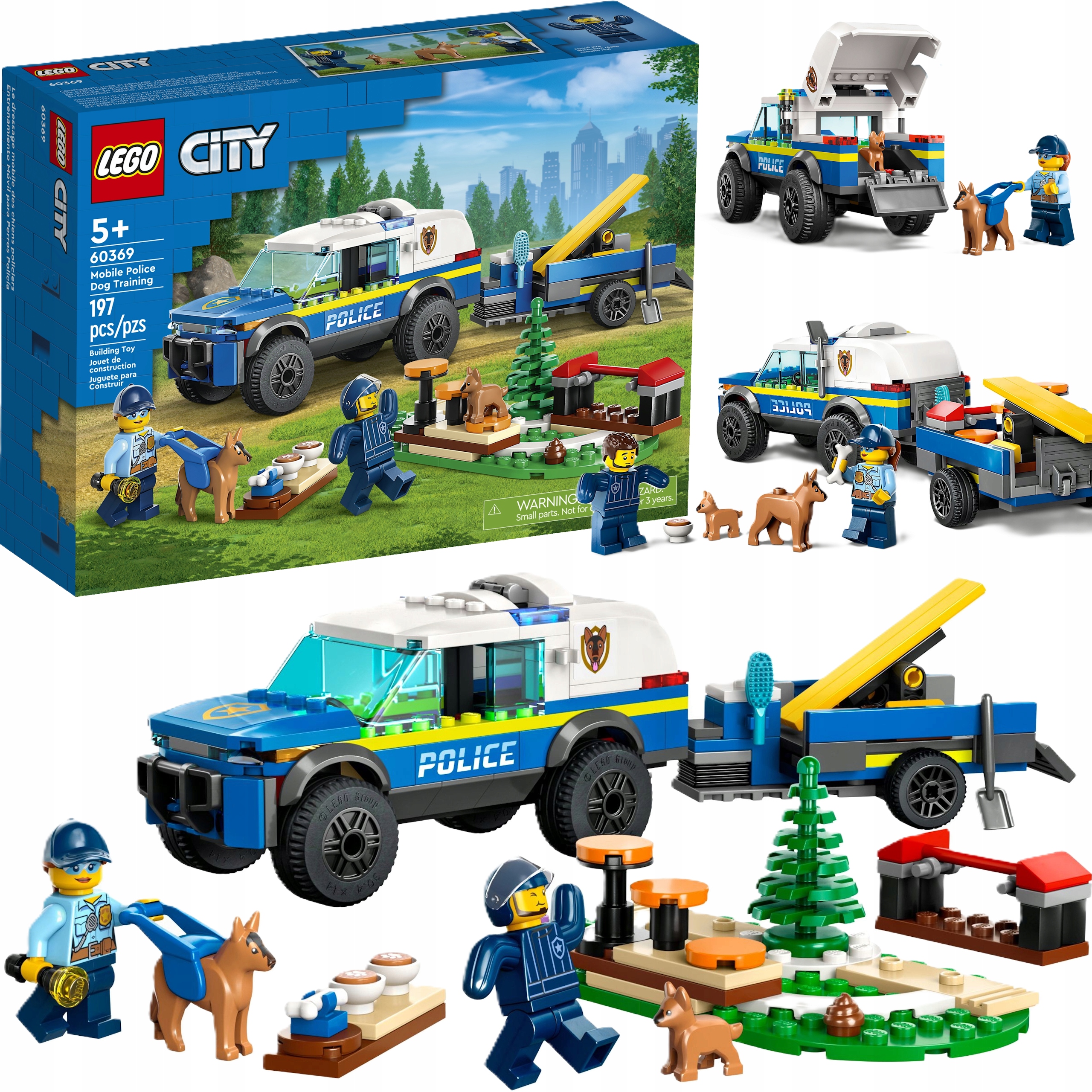 Lego City Szkolenie Psów Policyjnych W Terenie Zestaw Lego Do Budowania
