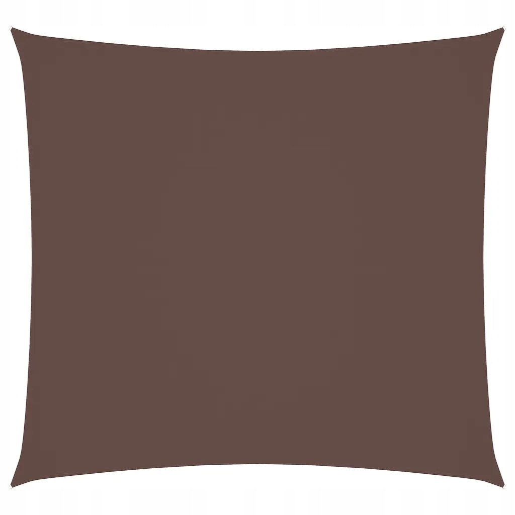 Sluneční a dešťová plachta Oxford Pu, hnědá, 4x4 m, čtverec