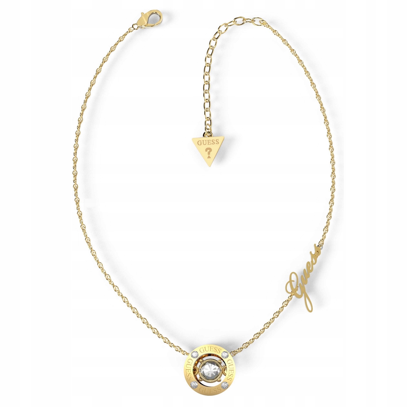 Naszyjnik Guess złoty cyrkonia