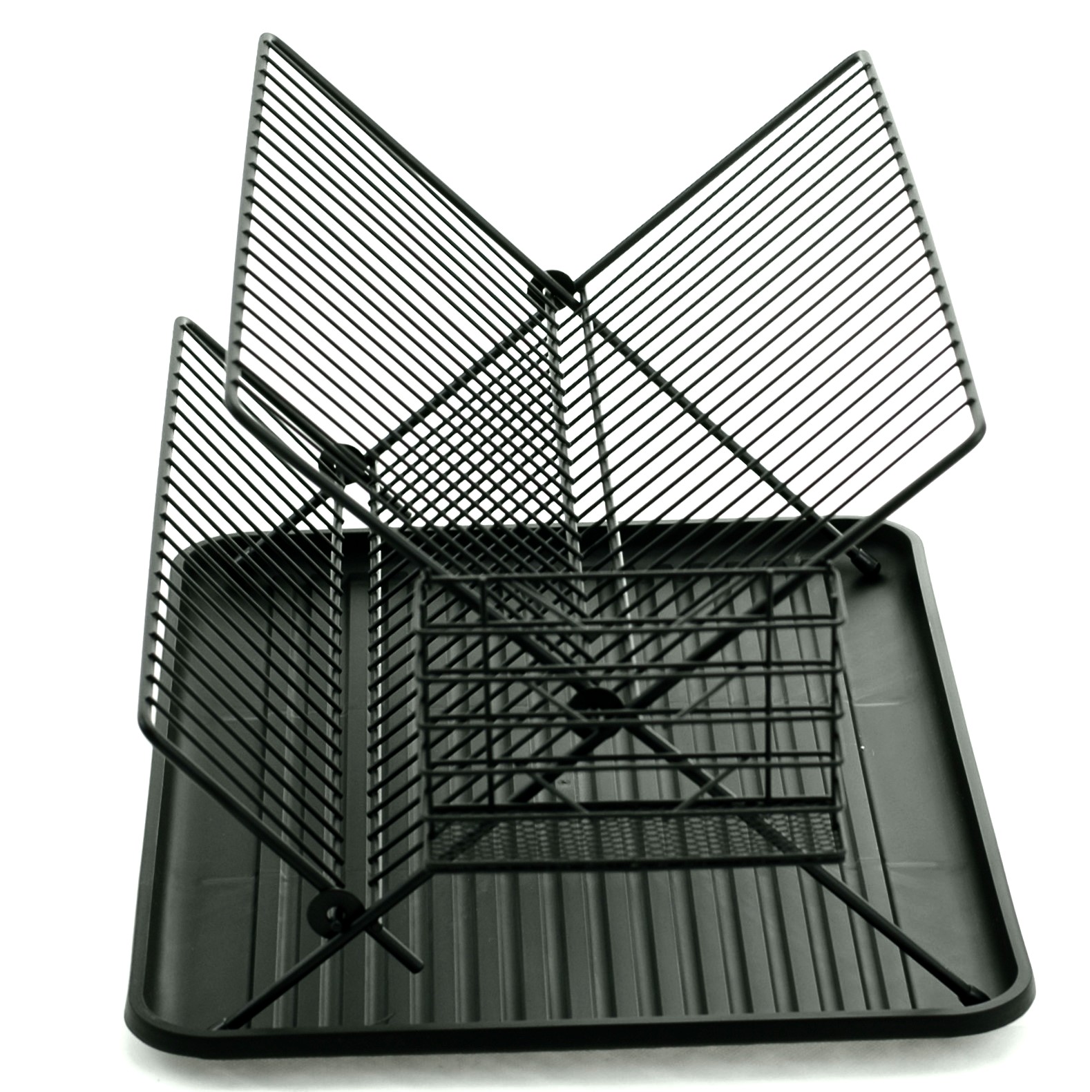 SUSZARKA do NACZYŃ Talerzy Sztućcy Tacka Ociekacz Typ do szafki do zlewu dwupoziomowa składana