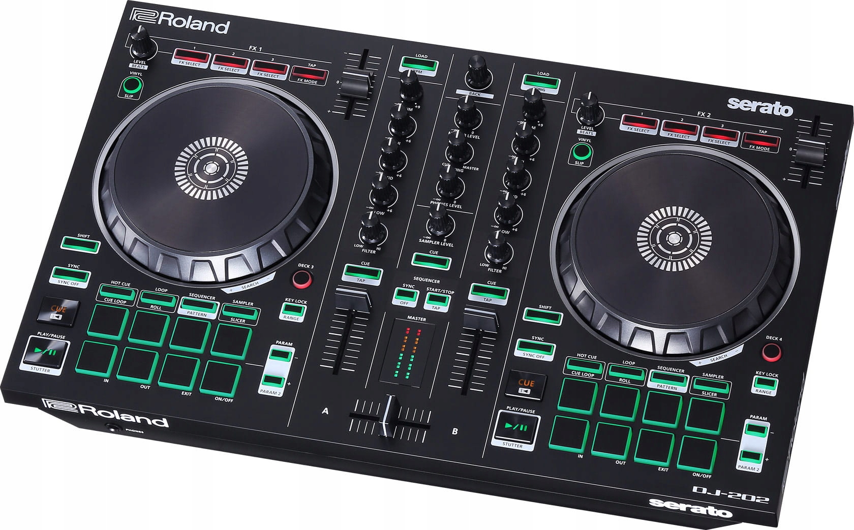 Kontroler DJ - Roland DJ 202 Kolor czarny
