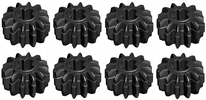 

4You Lego Technic 32270 Zębatka 12 Czarny (8szt)