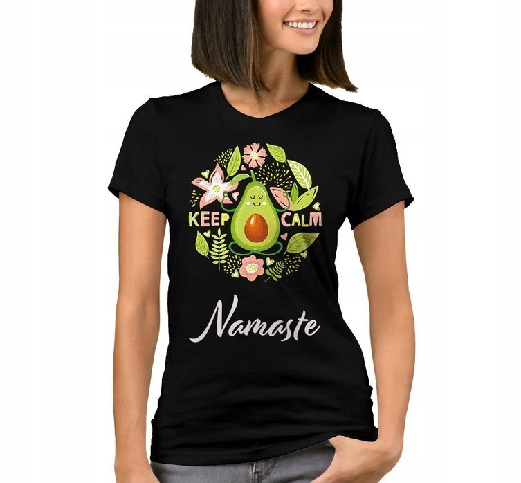 

Koszulka Damska z Nadrukiem Yoga Joga Avocado L