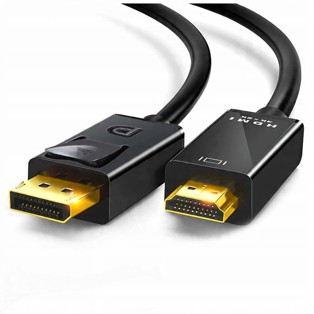 

Kabel Display Port do Hdmi Dp mocny przewód 4K 3D