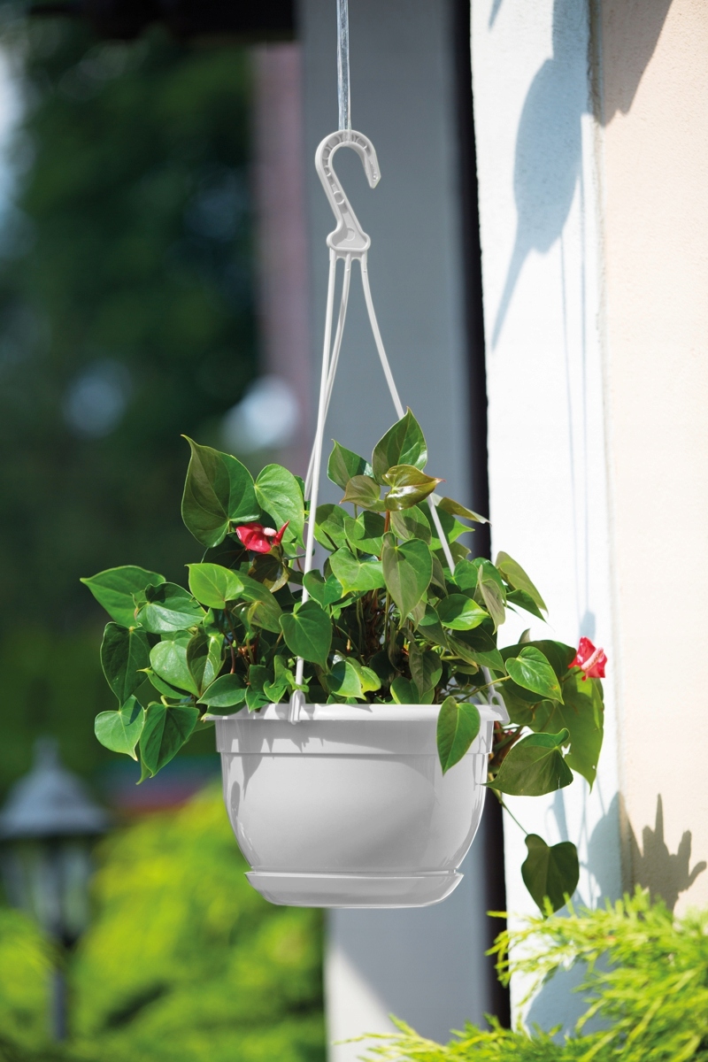 Doniczka Malta wisząca 24 z podstawkiem Antracyt Kod producenta 2503-014