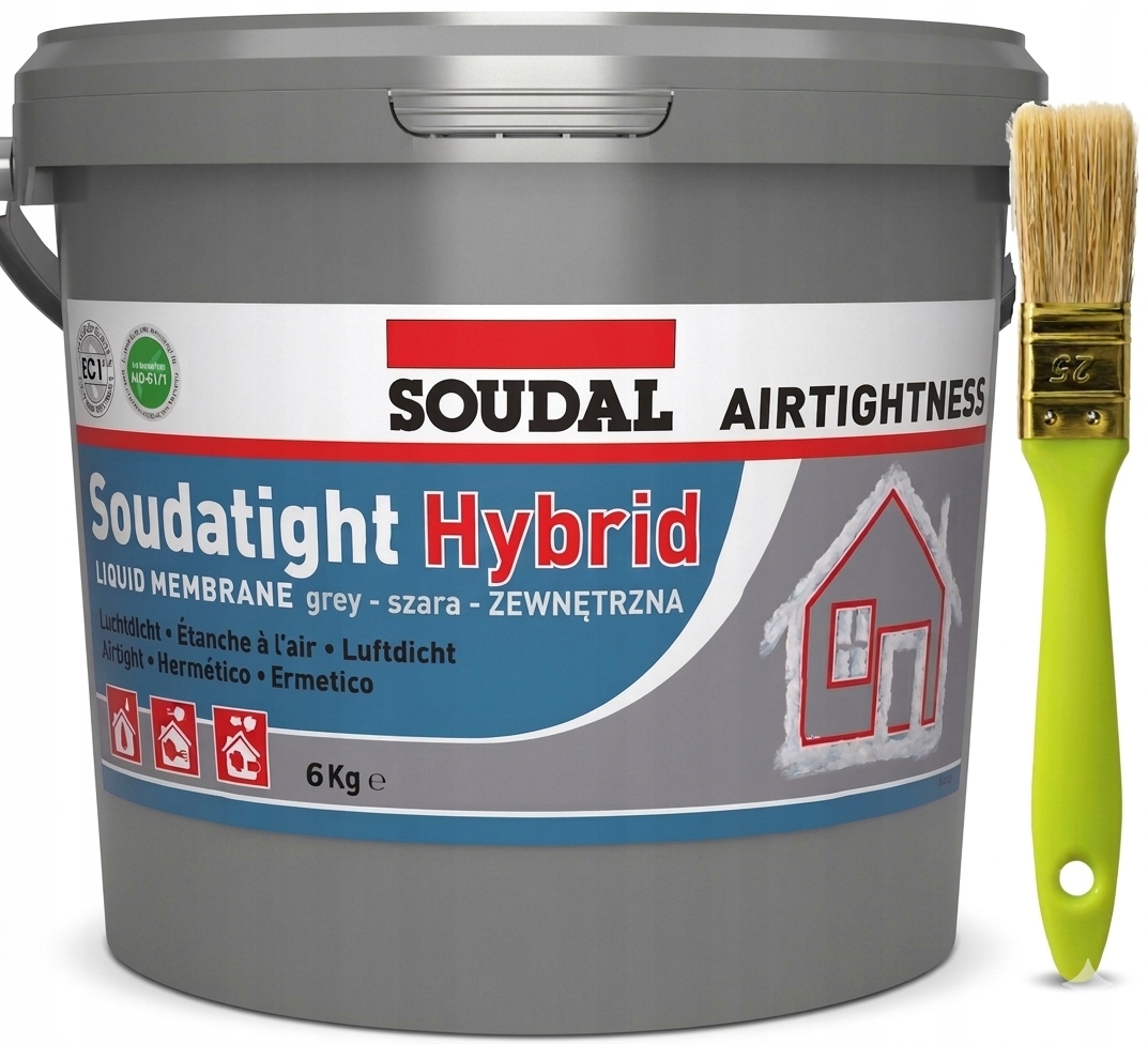 Soudal Sws Tekutá Membrána Soudatight Hybrid 6 kg Štětec