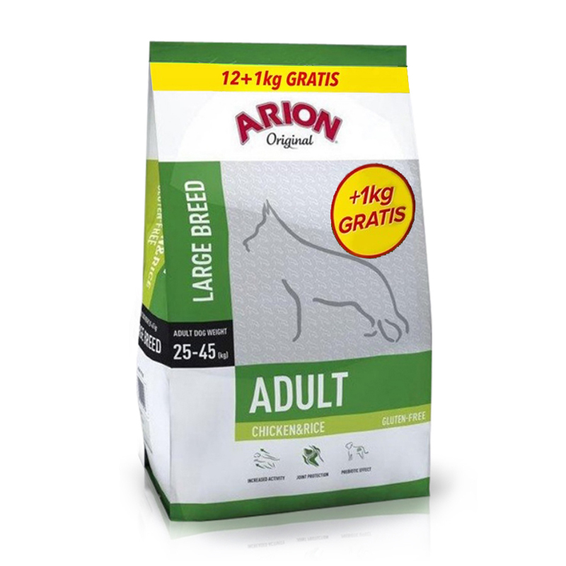 Arion Adult Large Chicken Rice 12 kg 1 kg Bonus