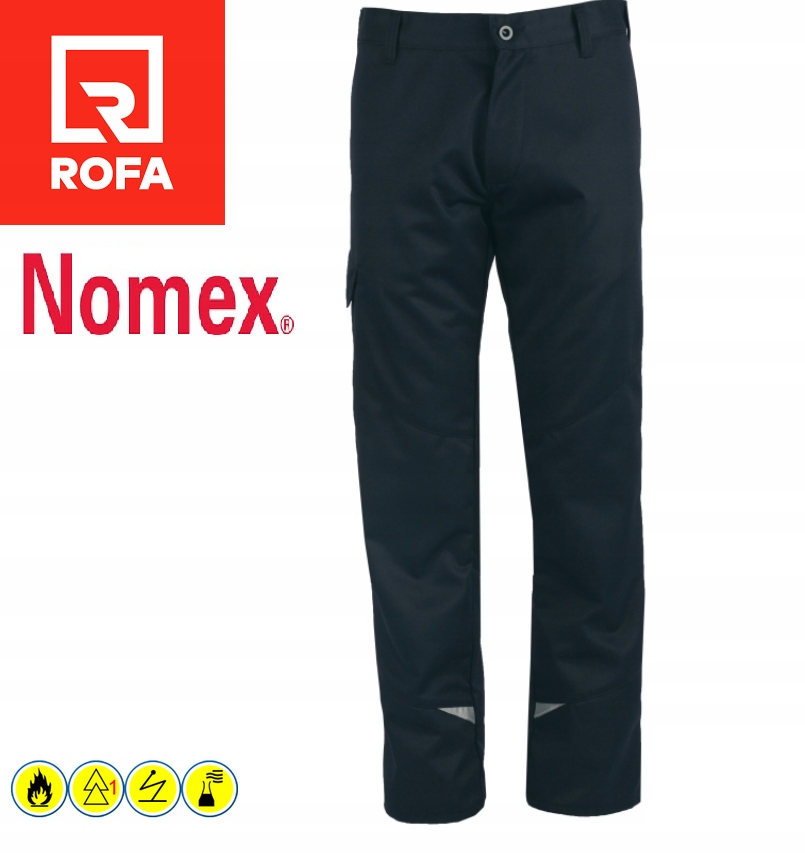 Spodnie Robocze Spawalnicze Rofa Nomex 2096 Black R.48