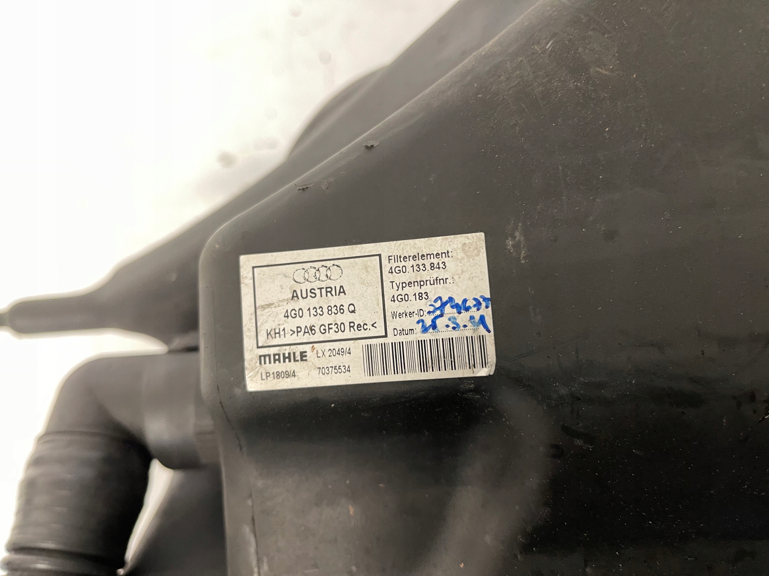 A6 C7 4G luftfiltergehäuse 2.8 FSI CHV 4G0133836Q A7 4G
