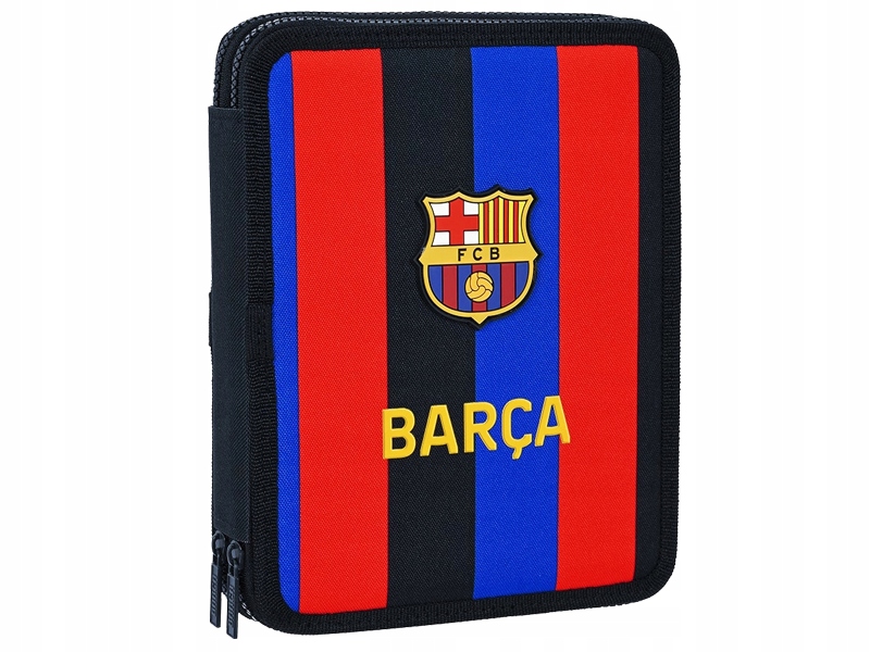 Fc Barcelona Piórnik Z Wyposażeniem 2 Komorowy 56 Elementów