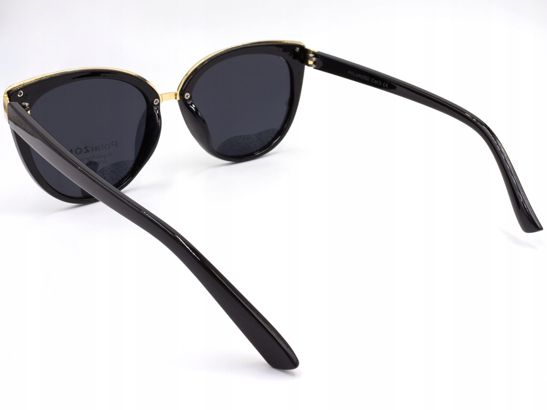 OKULARY PRZECIWSŁONECZNE POLARYZACYJNE DAMSKIE KOCIE FILTR UV400 + ETUI Model 368