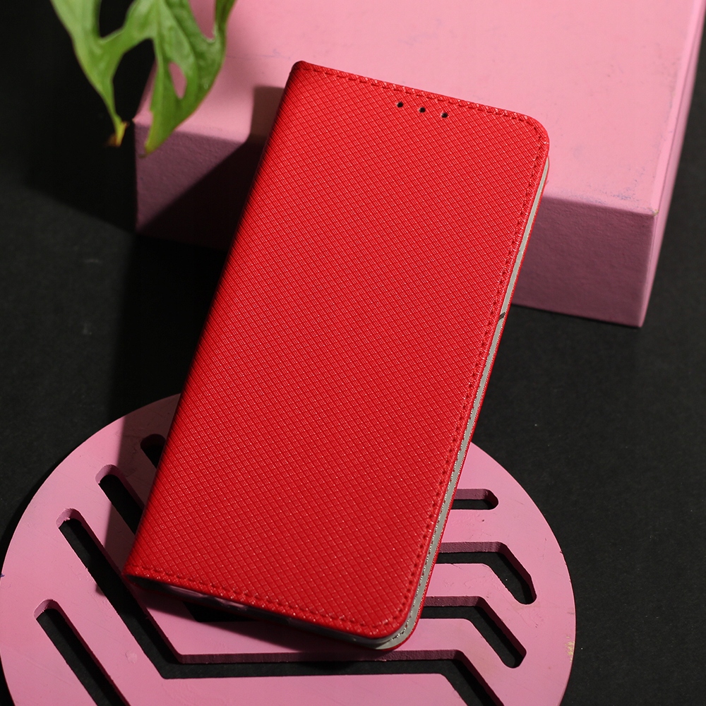 Etui Smart Magnet do Poco M7 Pro 5G czerwone