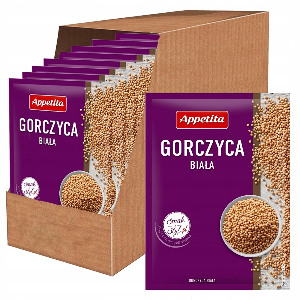 Levně Appetita Bílá Hořčice 30 g x 2 5 kusů