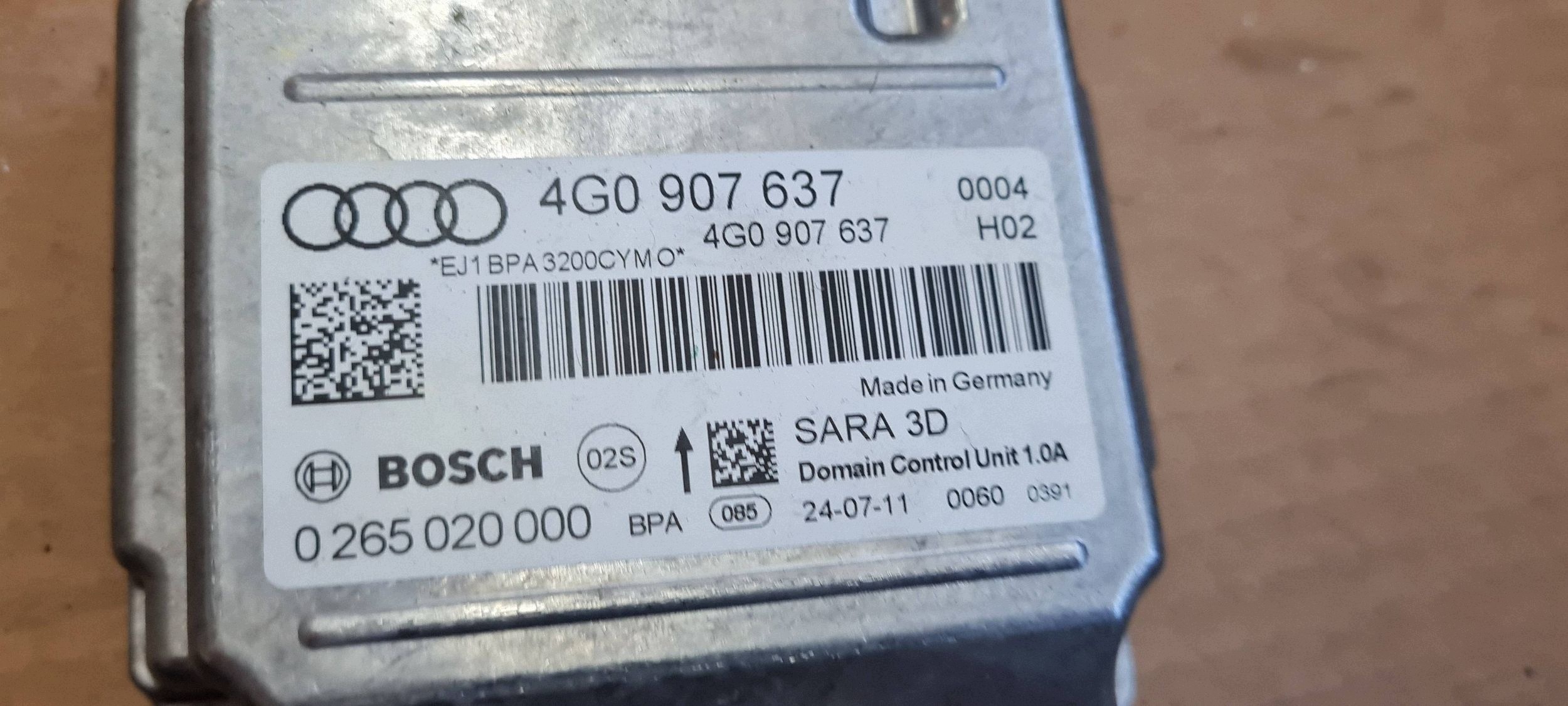 A7 4G module control unit PRZYSPIESZENIA 4G0907637 A6 C7 4G