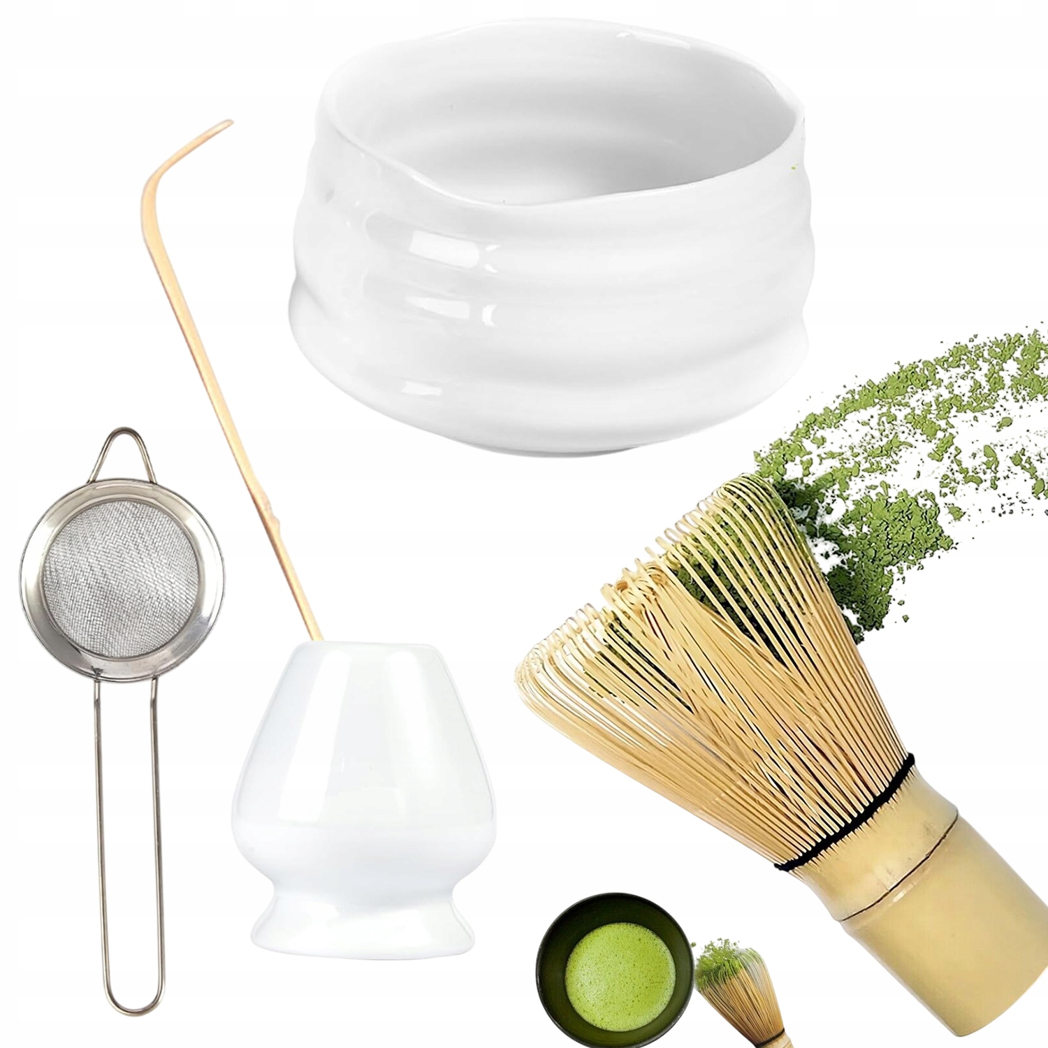 Set 5 ks Metliček Chasen Štětec Na Čaj Matcha