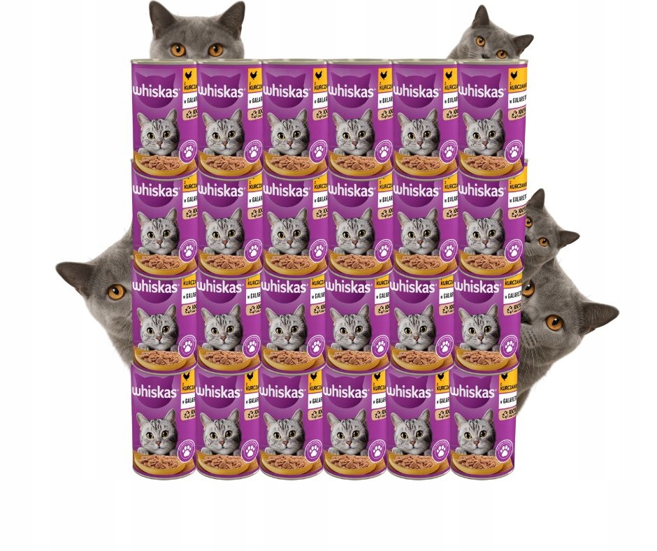 Whiskas vlhké krmivo Kuře v želé pro dospělé kočky 24 x 400 g