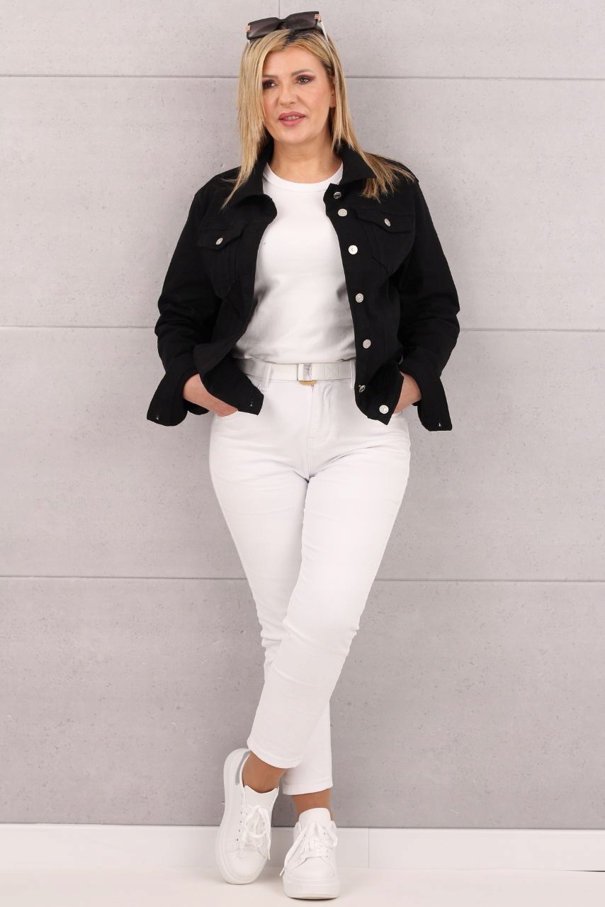 KURTKA JEANSOWA DAMSKA KATANA LUŹNA OVERSIZE DUŻE ROZMIARY Płeć kobieta