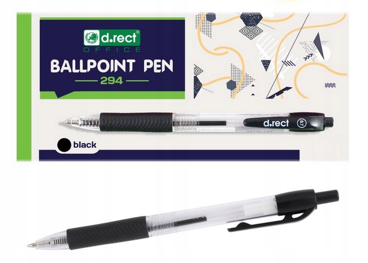 DŁUGOPIS D RECT PSTRYKANY 0,7 MM CZARNY Marka D.rect