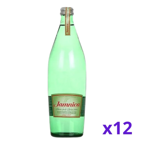 Sycená minerální voda Jamnica 12 x 0,75 l, sada lahví