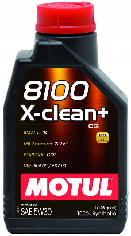 

Olej syntetyczny Motul 8100 X-clean+ 1 l 5W-30