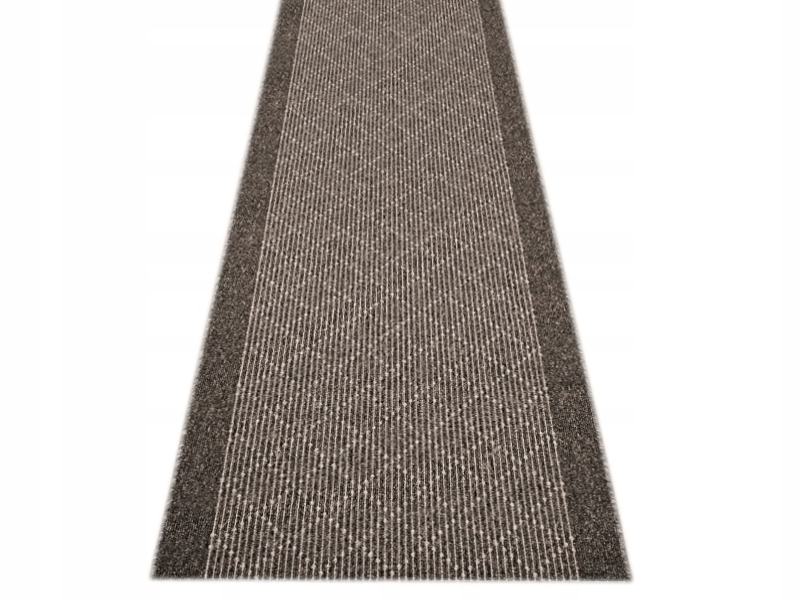 

Chodnik podgumowany sznurkowy brązowy Kratka 67cm