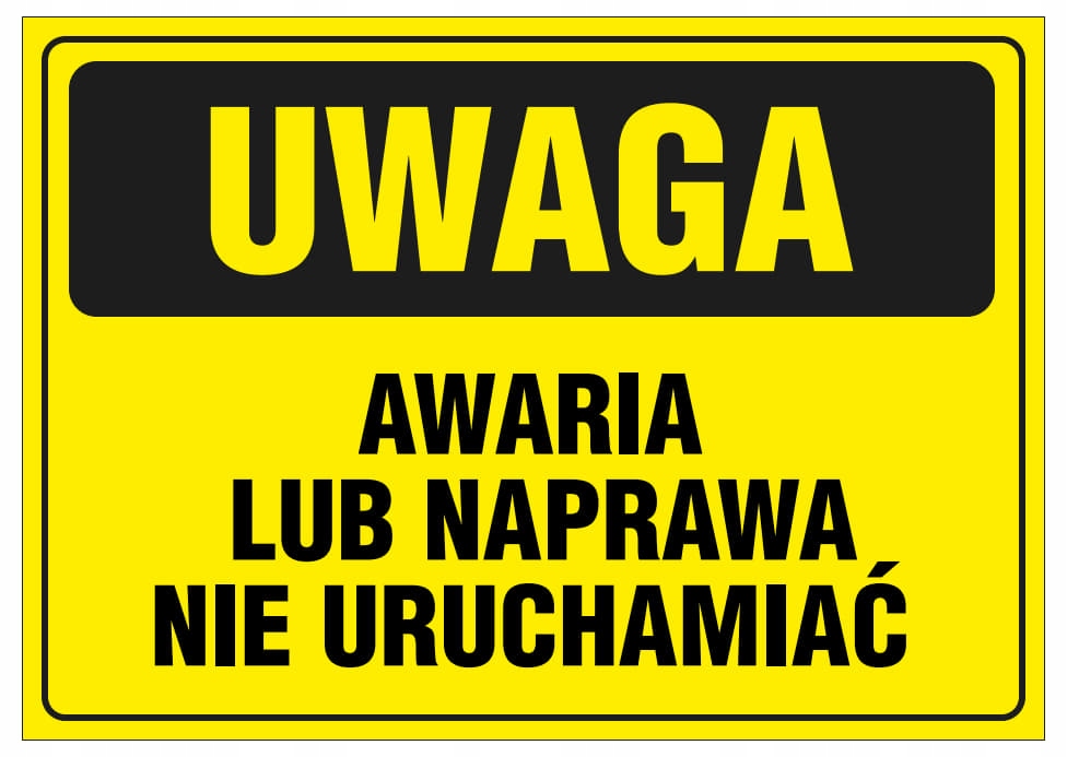 TABLICZKA - AWARIA LUB NAPRAWA