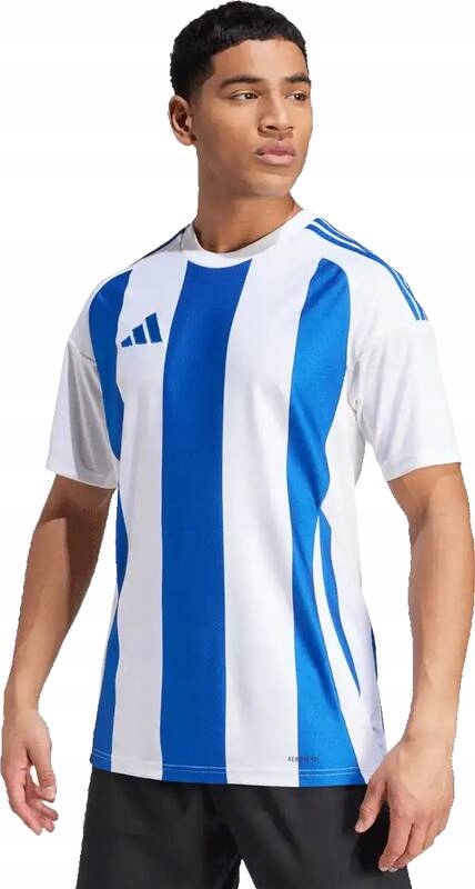 Pánský fotbalový dres Adidas Striped 24 bílo-modrý3