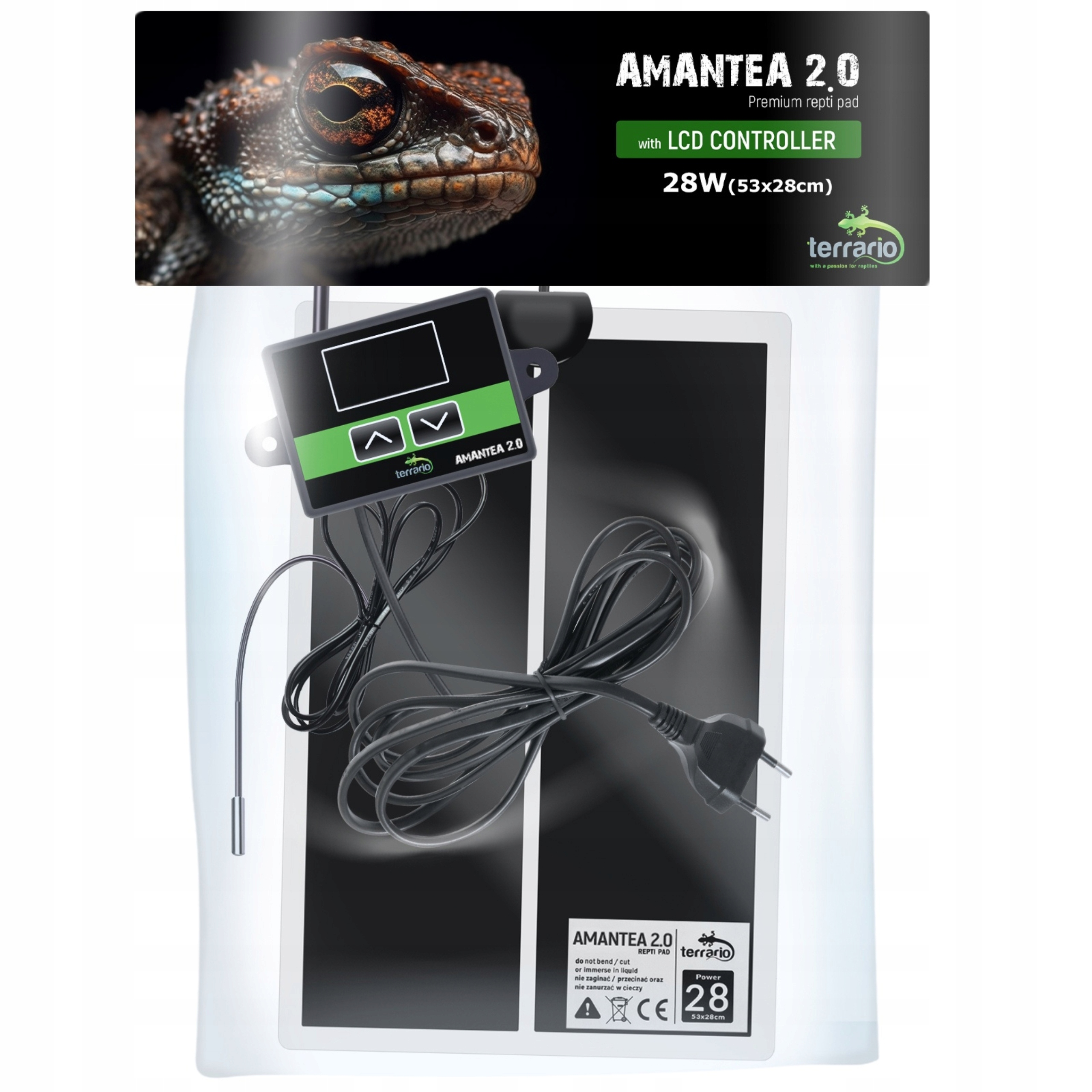 Levně Terrario Amantea 2.0 28W – vyhřívací podložka s termostatem