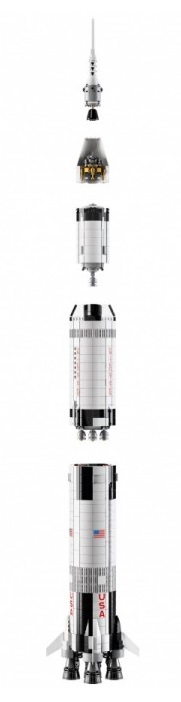 LEGO IDEAS 92176 RAKIETA NASA APOLLO SATURN V + Wiek dziecka 14 lat +