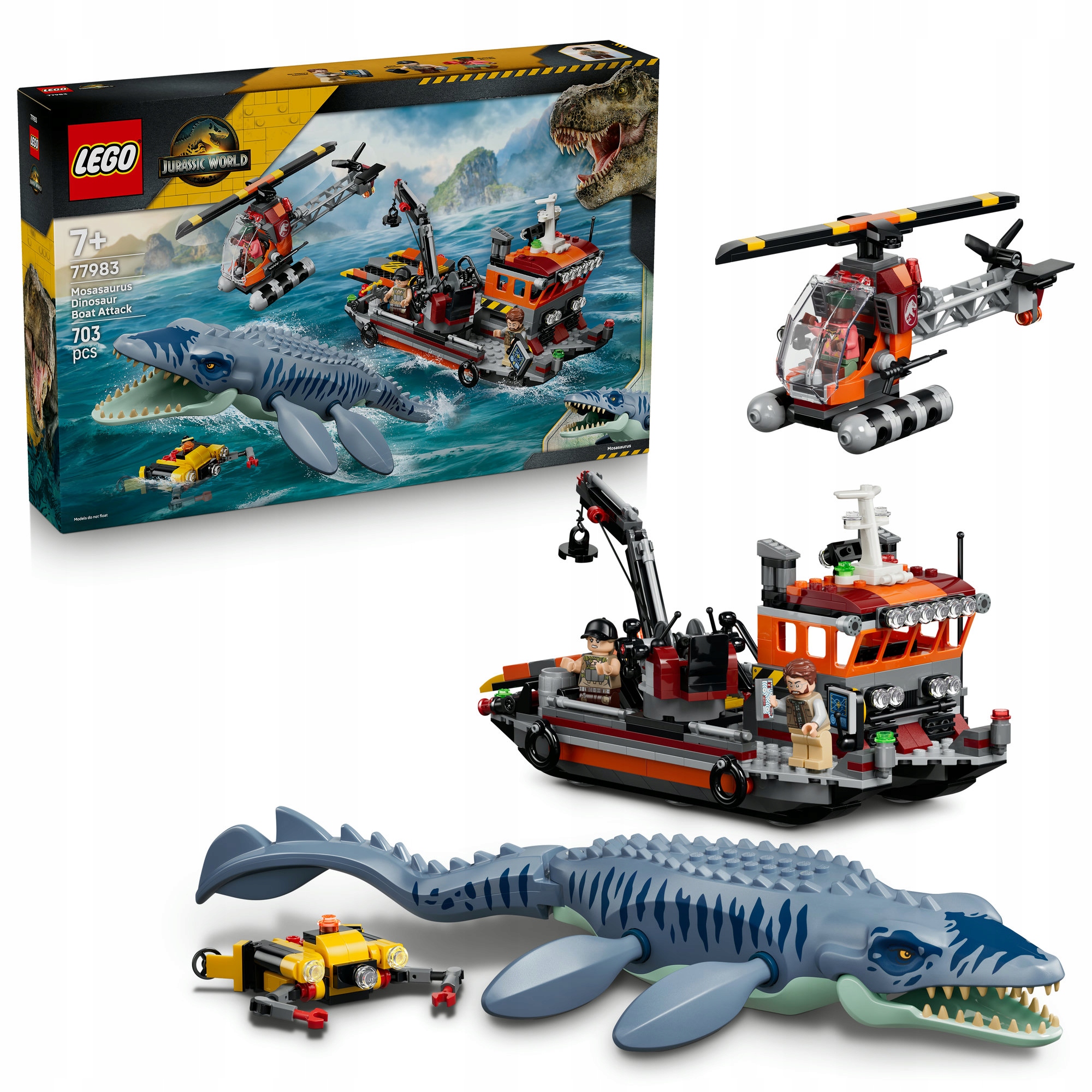 Lego Jurassic World 77983 Útok dinosaura mosasaura na loď